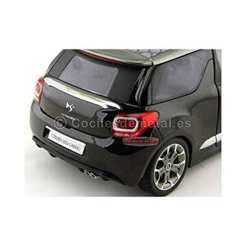 Norev 2013 Citroen DS3 A56 Cabrio Black 1/18 Diecast Car Model
