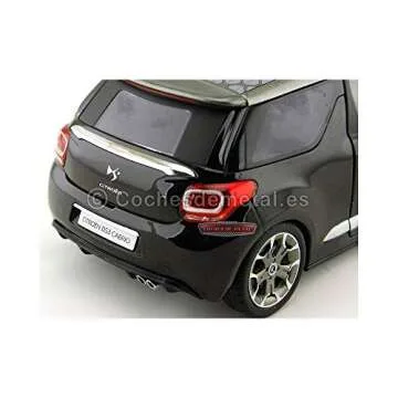 Norev DS3 Cabrio Black Diecast 1/18 Model Car