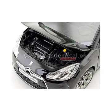 Norev 2013 Citroen DS3 A56 Cabrio Black 1/18 Diecast Car Model