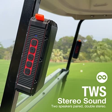 Dprofy Magnetic Bluetooth Golf Speaker Wireless Waterproof