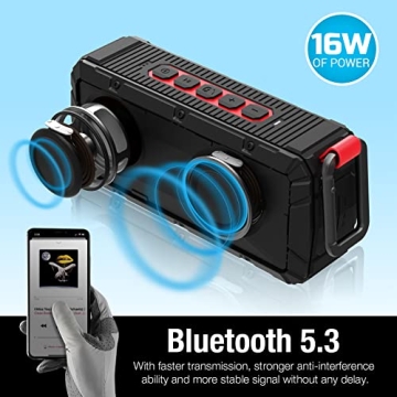 Dprofy Magnetic Bluetooth Golf Speaker Wireless Waterproof