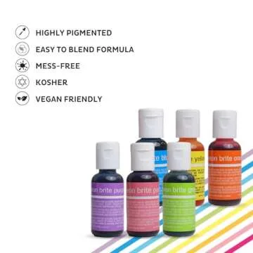 Chefmaster Neon Liqua-Gel Food Coloring for Vibrant Creations