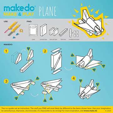 Makedo Fold-Roller | Perforate Lines to Sculpt Cardboard Like a pro | STEM and STEAM Educational Toys for Kids | at Home Play + Classroom Learning | 1 Piece Fold Roller for Boys and Girls Age 5+