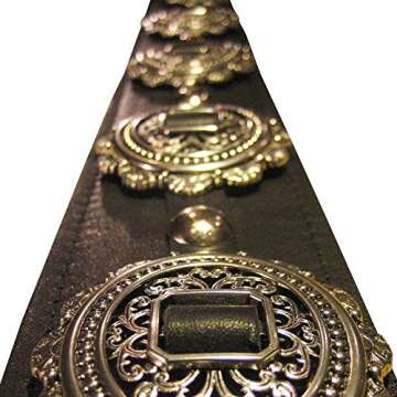 Heavy Leather NYC Guitar Strap- Rocka Rolla 49-55" Black