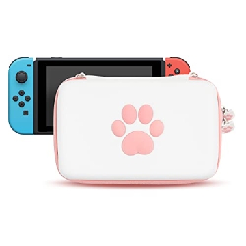 Cute Cat Paw Travel Case for Nintendo Switch OLED Protective