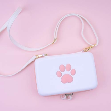 Cute Cat Paw Travel Case for Nintendo Switch OLED Protective