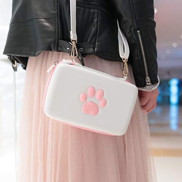 Cute Cat Paw Travel Case for Nintendo Switch OLED Protective