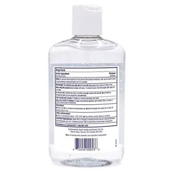 Natural Concepts | 70% Ethyl Alcohol with Aloe and Vitamin E, Hand Sanitizer Gel | Made in Canada | 8-oz Bottle, 6-Pack | with Pump