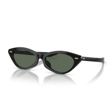 Tory Burch TY7197U 170971 53MM Black/Dark Green Cateye Sunglasses with Designer Eyewear Kit