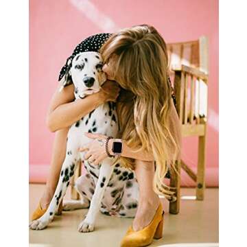 TOYOUTHS Elastic band Compatible with Apple Watch Band Scrunchies Stretchy Solo Loop 49/46/45/44/42/...