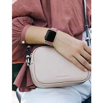 TOYOUTHS Elastic band Compatible with Apple Watch Band Scrunchies Stretchy Solo Loop 49/46/45/44/42/41/40/38mm Soft Nylon Strap Replacement Wristband iWatch Series 10/9/8/7/SE/6/5/4/3/2/1 Ultra 1/2