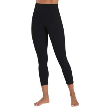 Sunzel Sunzfly Capri Leggings for Women, High Waisted Yoga Pants with Tummy Control for Workout Runn...