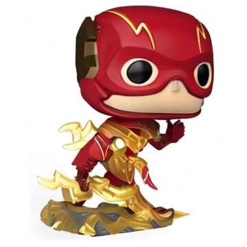 Funko POP! Movies: The Flash Running - (Glow in The Dark) - DC Comics - Collectable Vinyl Figure - Gift Idea - Official Merchandise - for Kids & Adults - Comic Books Fans