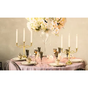 YOUEON Elegant Candelabra Candle Holder for Decor