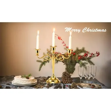 YOUEON Elegant Candelabra Candle Holder for Decor