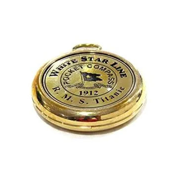Brass Compass RMS Titanic 1912 Brass Pocket Gift Beautiful Working Model