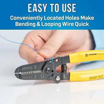 Jonard Tools JIC-2030 20-30 AWG Wire Stripper and Cutter, 6-3/4" Length, 1 Count (Pack of 1)