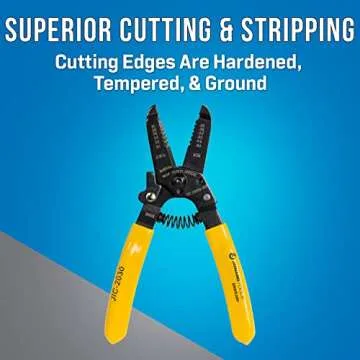Jonard Tools JIC-2030 20-30 AWG Wire Stripper and Cutter, 6-3/4" Length, 1 Count (Pack of 1)