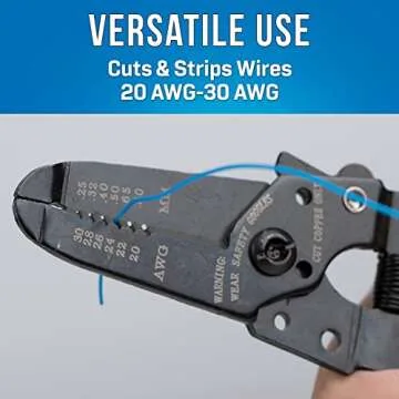 Jonard Tools JIC-2030 20-30 AWG Wire Stripper and Cutter, 6-3/4" Length, 1 Count (Pack of 1)