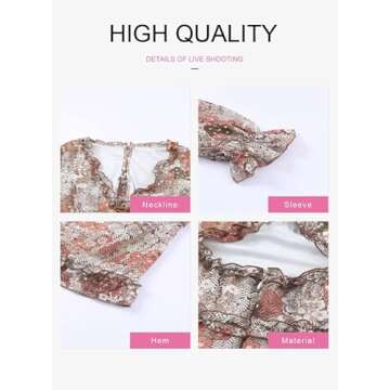 Dokotoo Womens Sun Casual V Neckline Long Sleeve Open Back Floral Print Mini Dress Bohemian Fashion Skater A Line Ruffle Hem Beach Dresses Khaki Medium