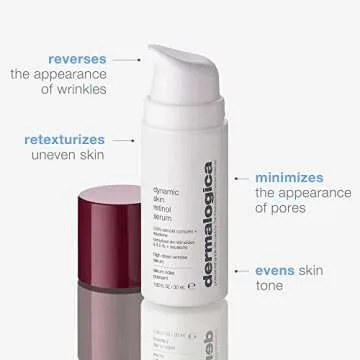Dermalogica Dynamic Skin Retinol Facial Serum with Multi-Retinoid Complex, Skin Retexturizing and Improving Skin Health, 1 fl oz
