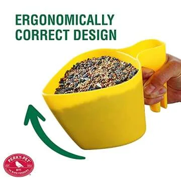 Perky-Pet Bird Seed Scoop for Easy Feeding & Freshness