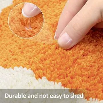 Foeacry Retro Sun Bath Mat Non-Slip Half Circle Colorful Boho Rug for Bathroom, Soft Fluffy Water Absorbent Fiber Bathroom Mat, Cute Semi Round Rainbow Bath Rug for Shower Room