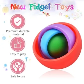 Yrissmiss Fidget Gyro Toys for Kids and Adults Stress Relief