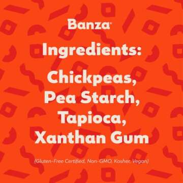 Banza Banza Chickpea Pasta, Variety Pack (1 Penne/1 Rotini/1 Shells) - Gluten Free Healthy Pasta, High Protein, Lower Carb and Non-GMO, 8 Ounce (Pack of 3)