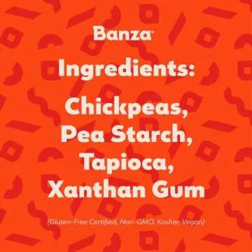 Banza Banza Chickpea Pasta, Variety Pack (1 Penne/1 Rotini/1 Shells) - Gluten Free Healthy Pasta, High Protein, Lower Carb and Non-GMO, 8 Ounce (Pack of 3)