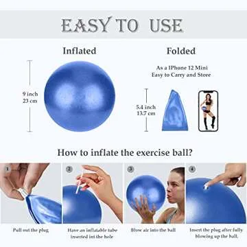 Goonidy Pilates Ball for Mini Workouts and Therapy