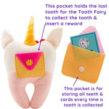 Tooth Fairy Pillow - Our Tooth Fairy Pillows are for Girls and Boys - This Tooth Fairy Kit includes ...