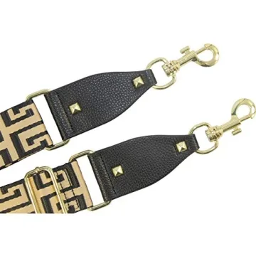 Duwi Wide Purse Strap Adjustable Multicolor Striped Accessory