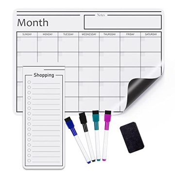 Amazon Basics Magnetic Whiteboard Calendar 12x17