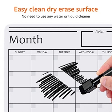 Amazon Basics Magnetic Whiteboard Calendar 12x17