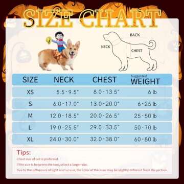 WORDERFUL Pet Costume Cowboy Rider Style Dog Costume Pet Suit Dog Carrying Costume(M)