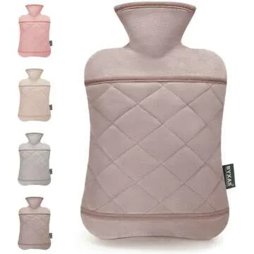 BYXAS Hot Water Bottle with Hand Pocket Cover 2.0L