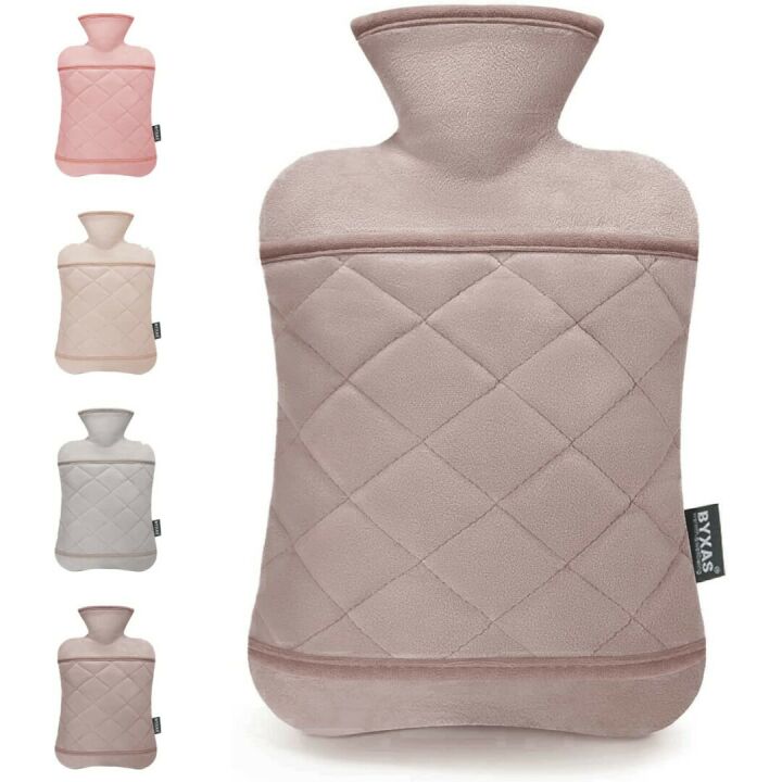 BYXAS Hot Water Bottle with Hand Pocket Cover 2.0L