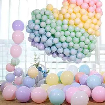 Party Pastel Balloons 150 pcs Macaron Balloons kit for Birthday Baby Shower Wedding Engagement Anniversay Christmas Festival Picnic or Friends & Family Party Decorations-assorted colors