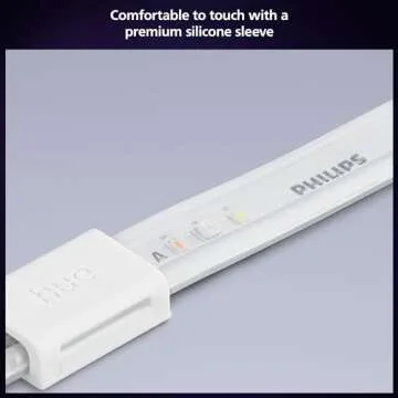 Philips Hue Lightstrip Starter Kit (6ft Light Strip, Base Plug, Hue Hub), Compatible with Alexa, Google Assistant, White