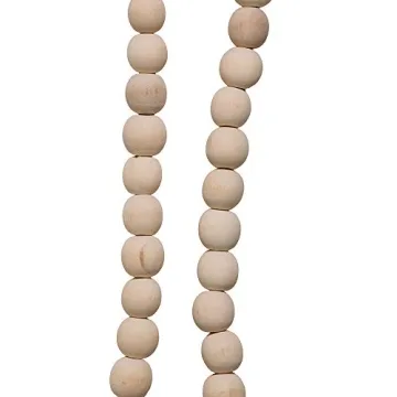 Beige Wooden Bead Garland by Kurt S. Adler - 9 Feet