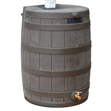 Good Ideas Eco-Friendly Rain Wizard 50 Gallon Plastic Barrel with Metal Spigot