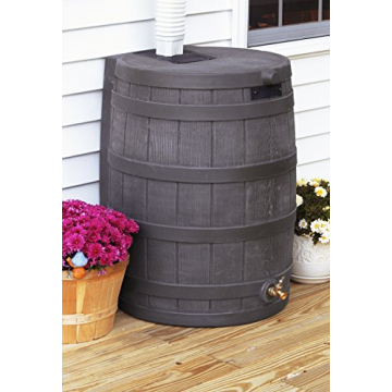 Good Ideas 50 Gallon Rain Barrel for Outdoor Collection