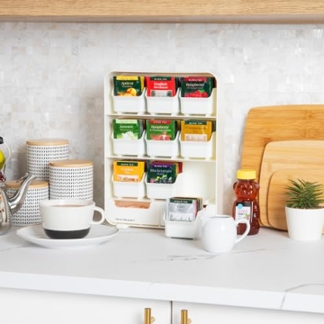 Mind Reader Tea Station Organizer for Clutter-Free Storage