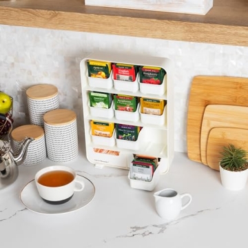 Mind Reader Tea Station Organizer for Clutter-Free Storage