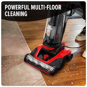 Dirt Devil Multi-Surface Extended Reach+ Upright Bagless Vacuum Cleaner for Carpet and Hard Floor, P...