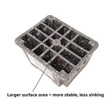 OX BLOX Heavy Duty Trailer Jack Block - Made in USA - Super Strong and Durable - 100% Recycled Plastic RV Jack Blocks - Trailers & Camper Essentials