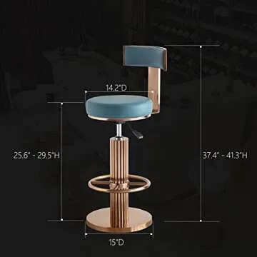 Elegant FUNROLUX Adjustable Height Swivel Bar Stools