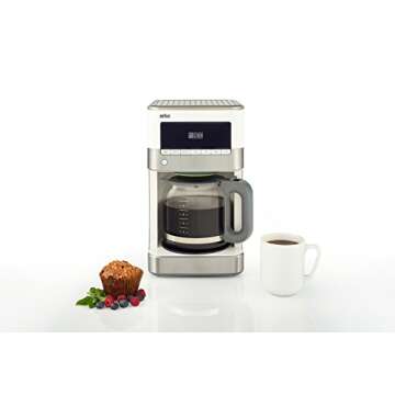 Braun KF6050WH BrewSense Drip Coffee Maker for Coffee Lovers