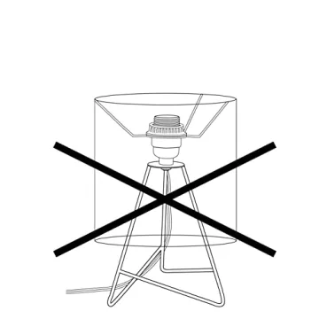 Wire Metal Table Lamp - Gold with Fabric Shade - Stylish Lighting